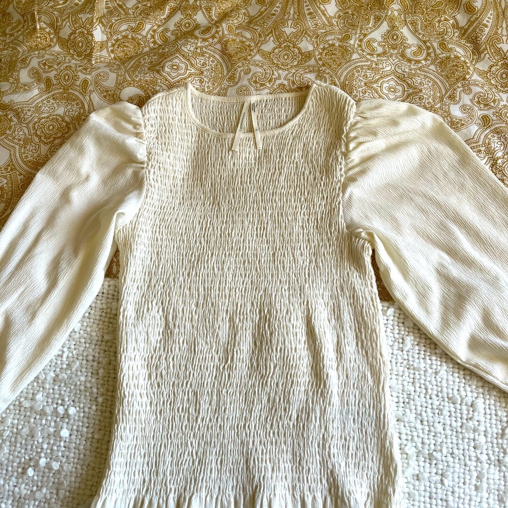 Women’s size medium off white Anthropologie blouse